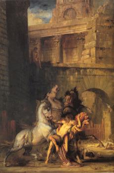 古斯塔夫 莫羅 Diomedes Devoured by his Horses